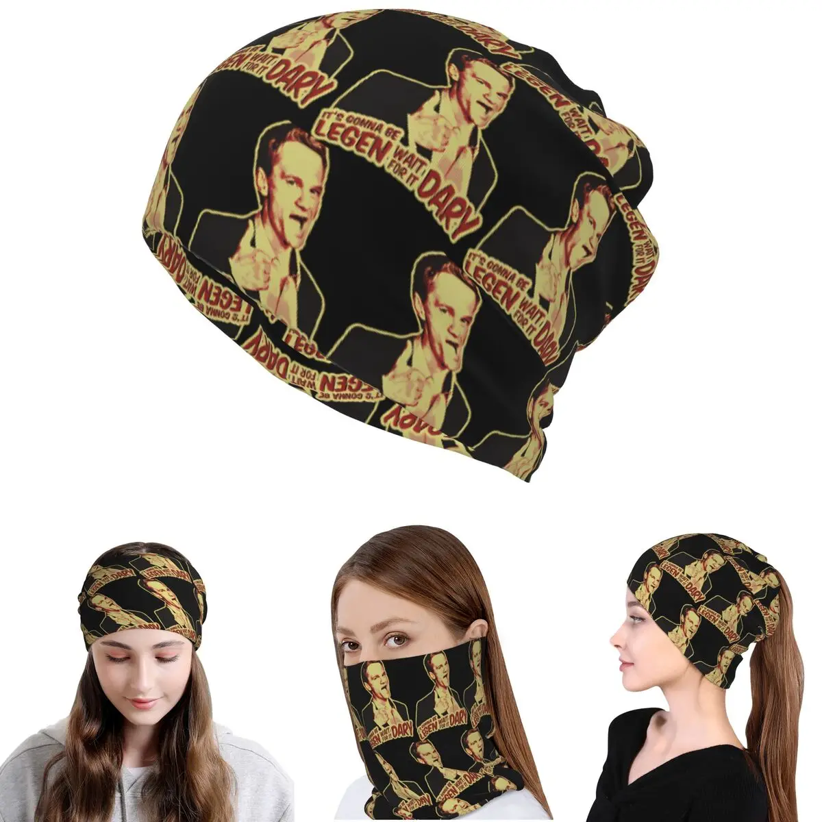 

Intervention How I Met Your Mother TV Show Bandana Neck Cover Mask Scarf Balaclava Beanies Hat for Men Women Adult Washable