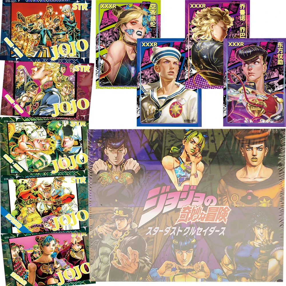 

Коллекционные карты JoJo Bizarre Adventure Giorno Giovanna Jolyne Cujoh, классические чехлы в стиле комиксов, периферийные подарки для фанатов