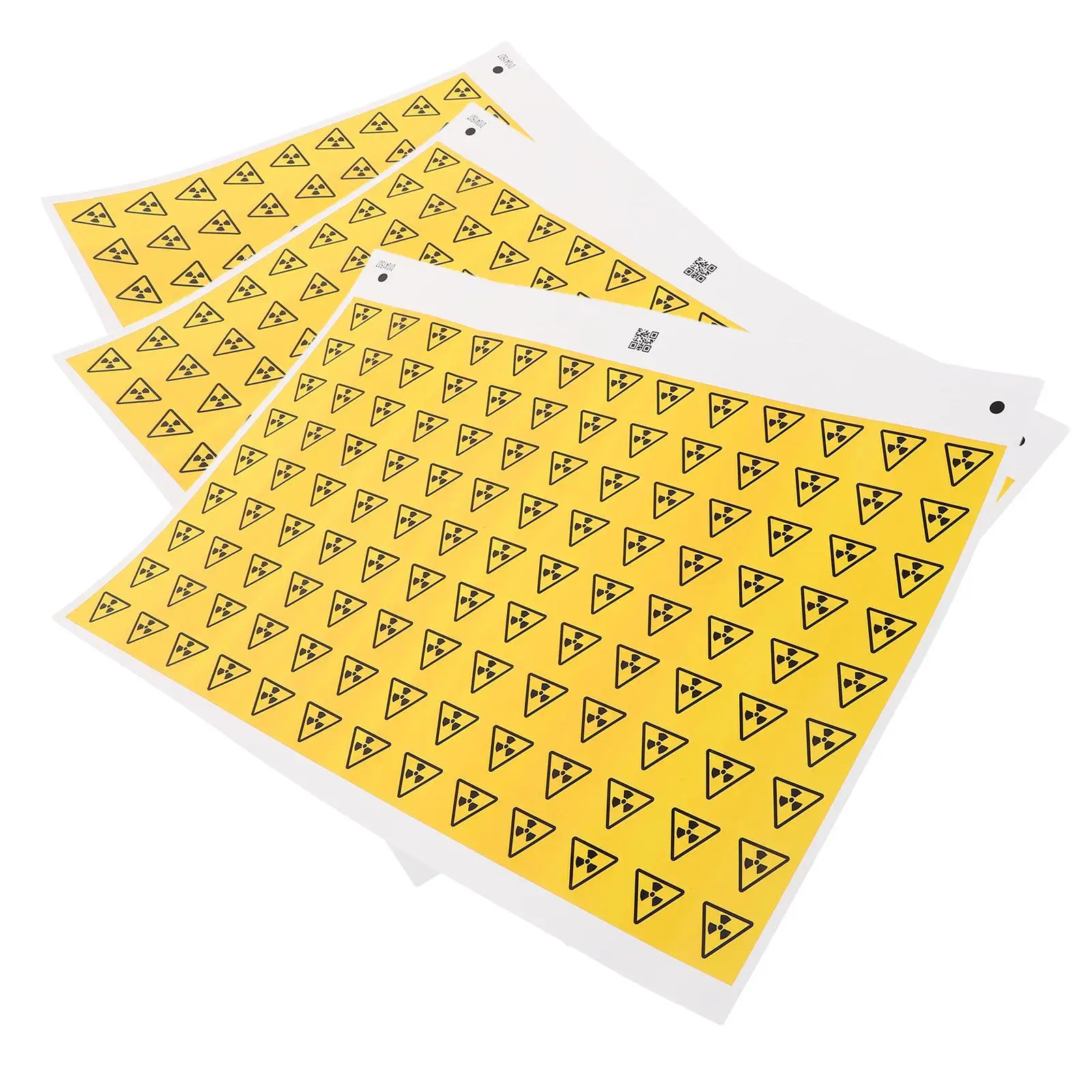 290 Pcs Radiation Warning Labels Stickers High Visibility Electric Anti Slip Do Not Touch Sign Hazard PVC Shipping