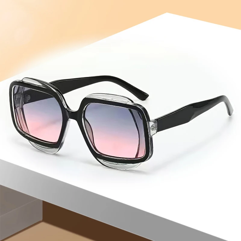 KAMMPT Übergroße Mode Sonnenbrillen Männer Neue Candy Farbe Rand Gradienten Casual Shades Frauen Marke Design Strand Urlaub Sonnenbrille