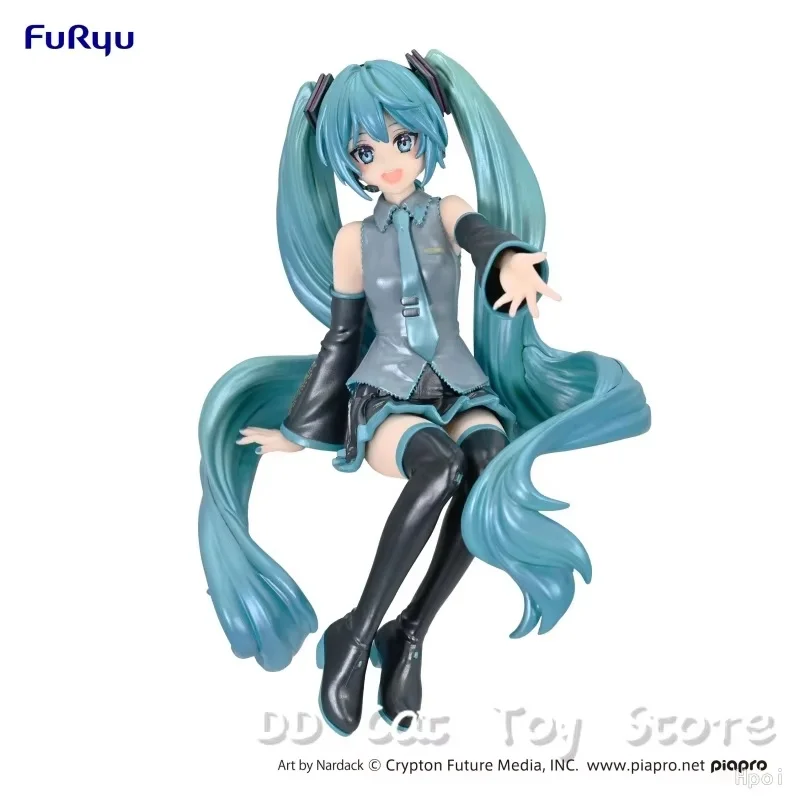 Genuine Furyu 14cm Hatsune Miku Nardack Action Figure Noodle Stopper Kawaii Hatsune Miku Figurine Collectible Toy Birthday Gift