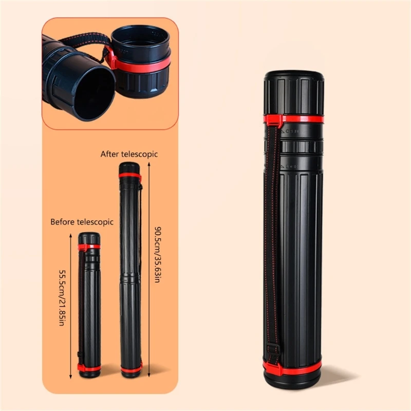 

Expanding Poster Document Carrying Transport Tube with Carrying Strap, Art & Poster Storage Transport Tube for Document