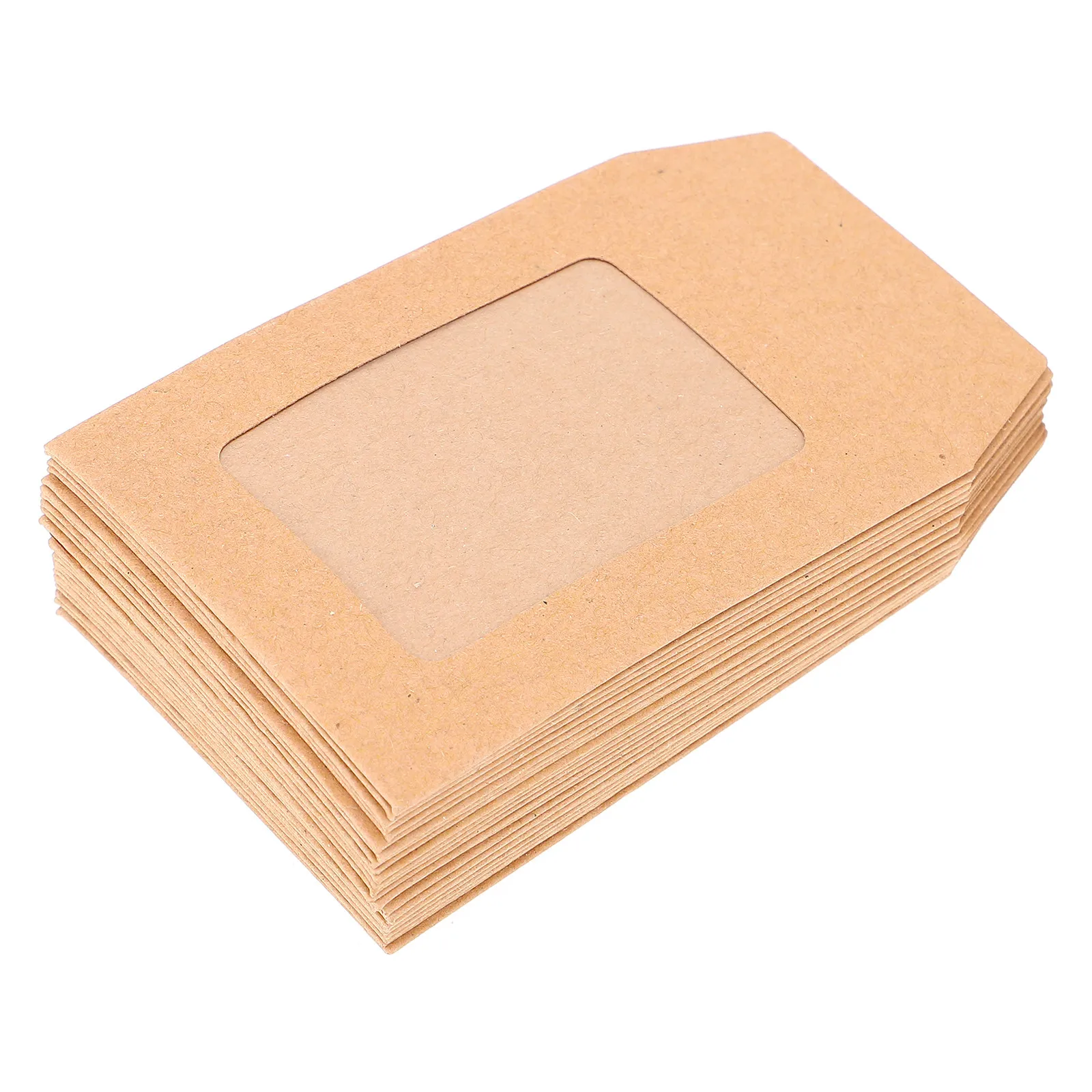 

25Pcs Transparent File Pouch Kraft Paper Envelopes Blank for Invitation Cards Greeting Mailing Document Storage Organizer