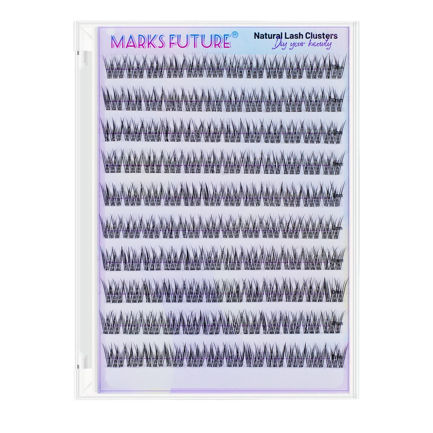 Sztuczne rzęsy samoprzylepne, DIY 10-12 mm, 120 sztuk puszystych rzęs typu D, miękkie, naturalne rzęsy z pęsetą, delikatne pojedyncze kępki, naturalny wygląd, odpowiednie dla początkujących