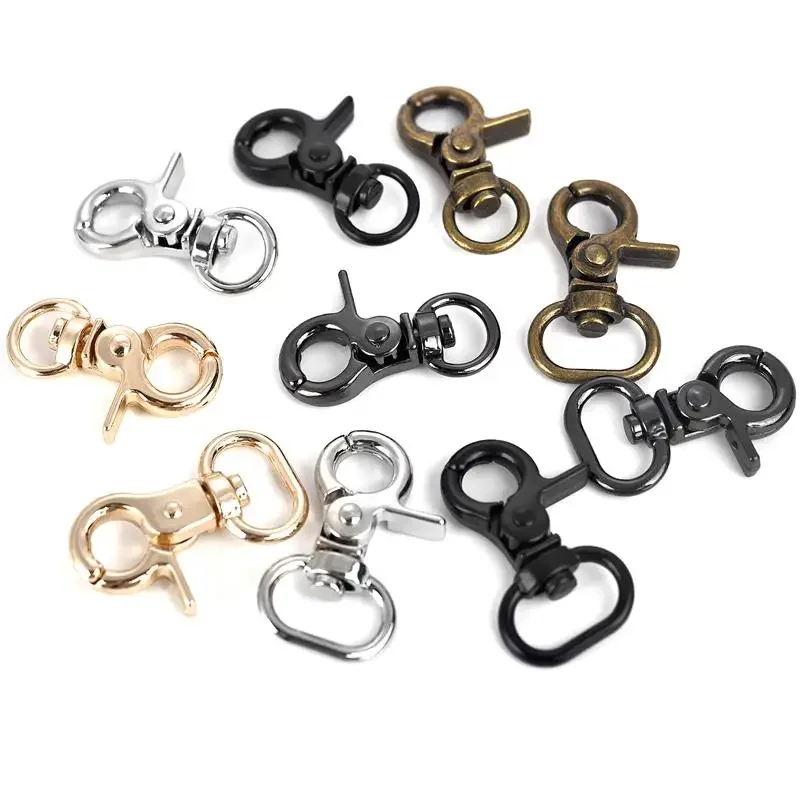 

10PCS Small Clamp Buckle Zinc Alloy Material Electroplated Alloy Buckle DIY KeyChain Bag Part Accessories