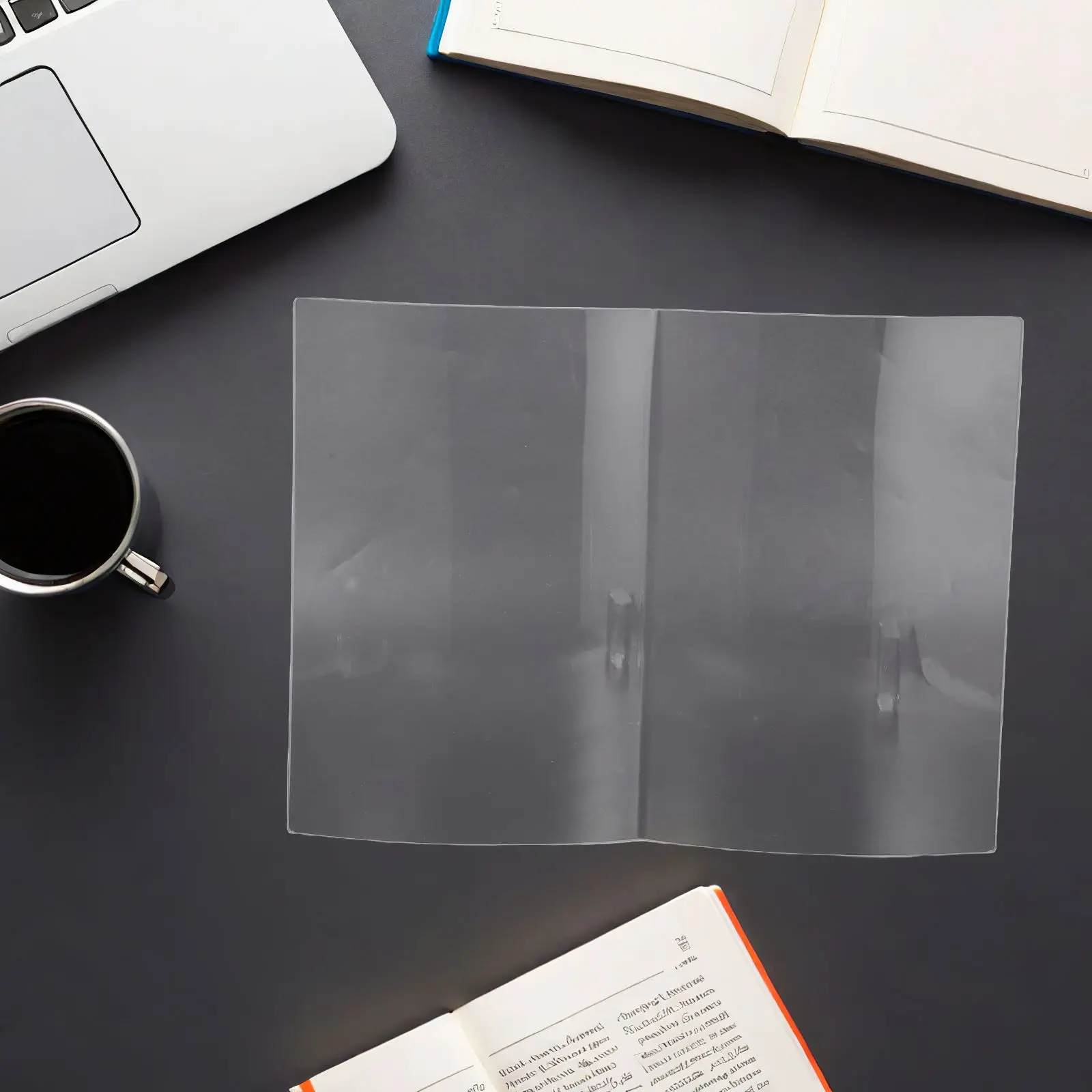 

Transparent Acrylic Book Stand Fan Style Reading Display Holder for Kitchen Living Room Study Compact Space Organizer Shelf