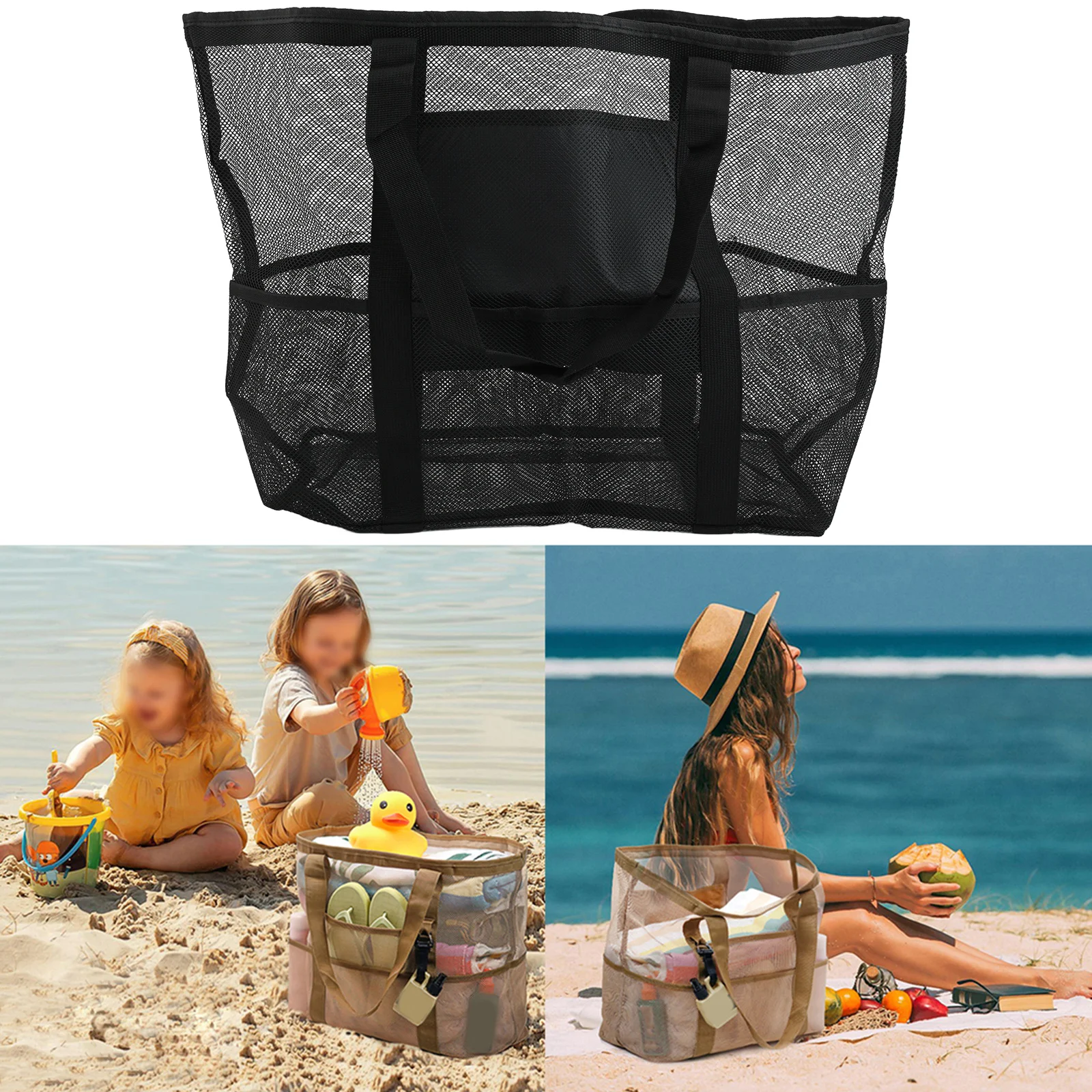 Conveniently Designed Beach Bag Featuring Key Holder and Ample Storage Space A Must Have For Your Next Adventure