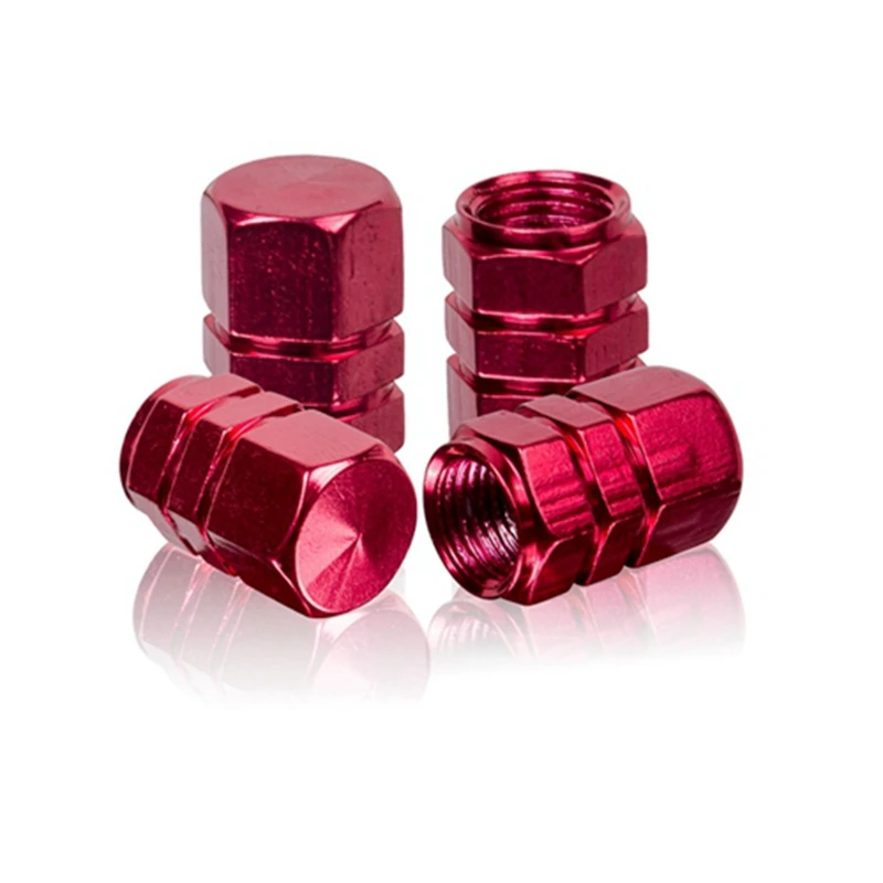 runmade 4pcs Universal Aluminum Car Wheel Tires Valves Tyre Stem Air Caps Airtight Cover For Auto SUV Truck Motorcycle Bike