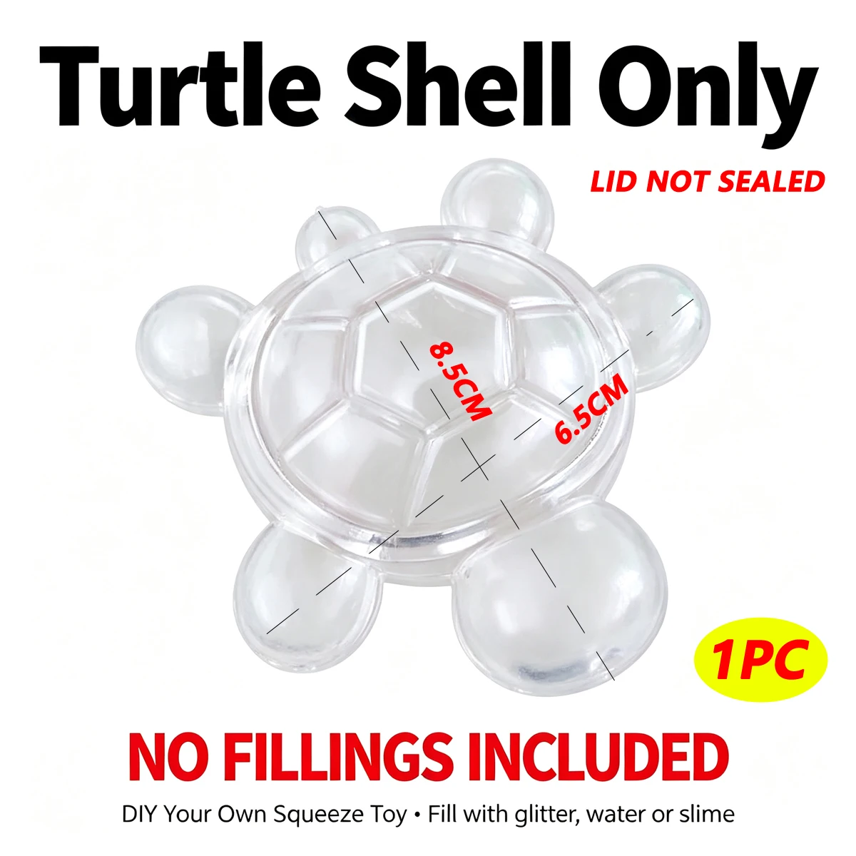 TPR Turtle Circle Shape Empty Squishy Skin Mold