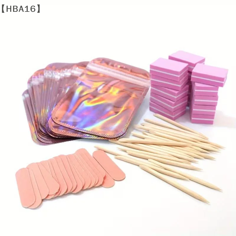 〔HBA16〕5/20 Set Nail Tool Kit, Mini Nail Files, Polishing Pads, And Sticks, Suitable For Diy Jewelry Polishing And Nail Care