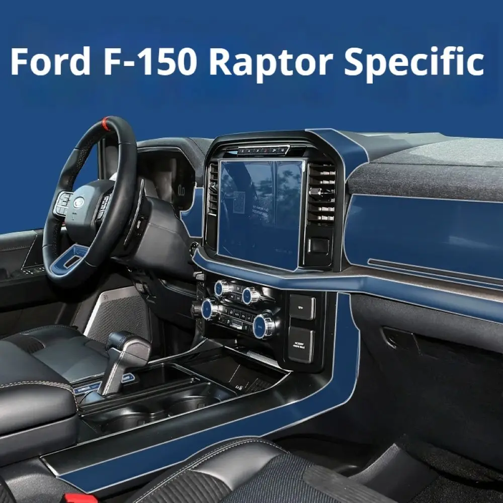 para-ford-f-150-raptor-tpu-protetor-de-tela-painel-pre-cortado-e-capas-de-botao-pecas-completas-de-modificacao-de-captador-2024