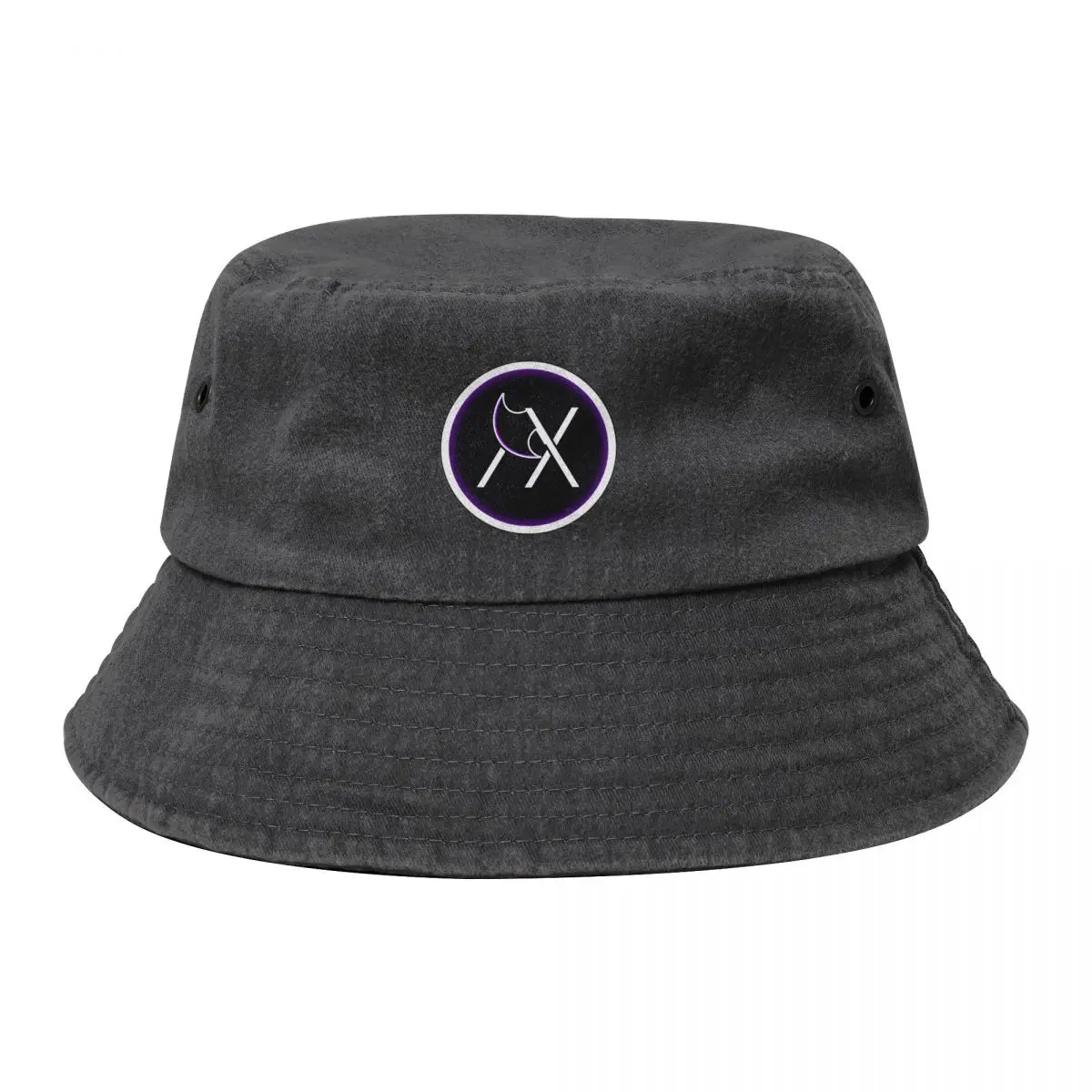 

ohh Ataraxia Logo w/ Purple Glow Bucket Hat western Hat derby hat Sun For Children birthday Hats Man Women's