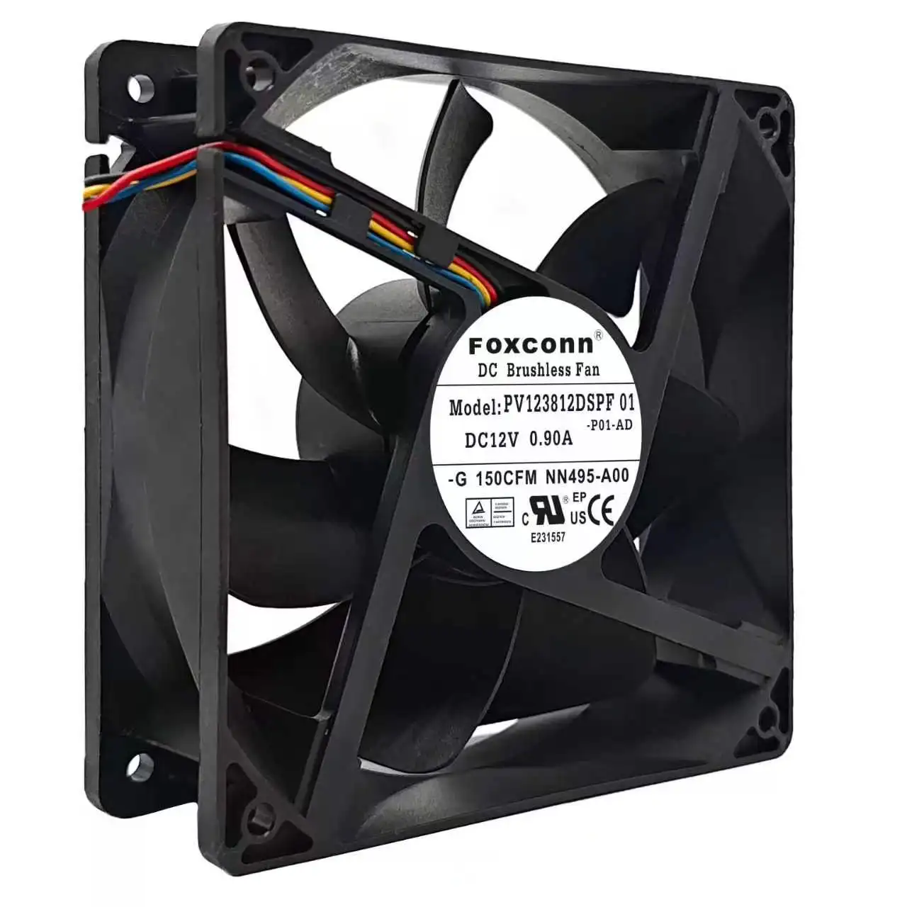 SLIDER PV123812DSPF 12V 0.90A 12038 4 Pin PWM Fan 120x120x38mm 150CFM High Airflow Server PC Cooler