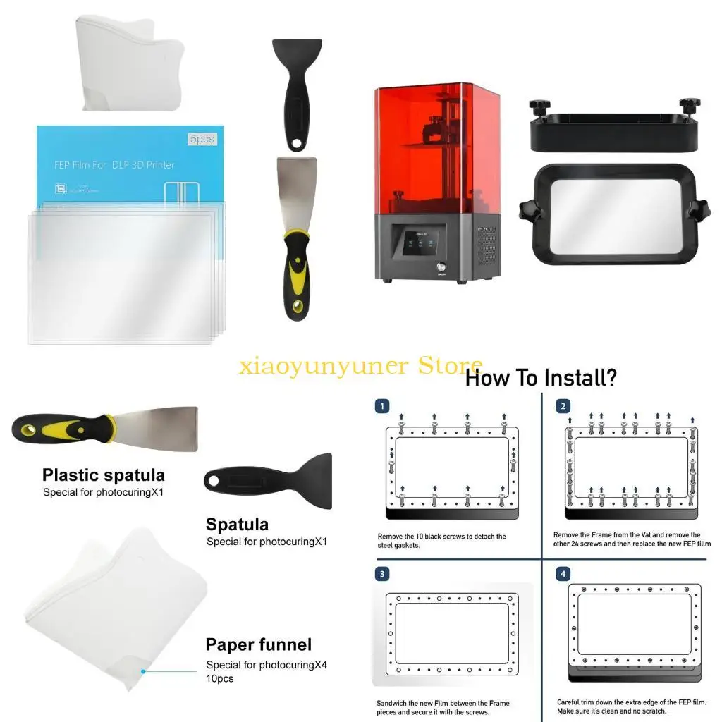 

P9JB 17PCS SET FEP -выпуск пленок 7,87x5,51 дюйма высокая коэффициент пропускания с Filters Filters10 Filter