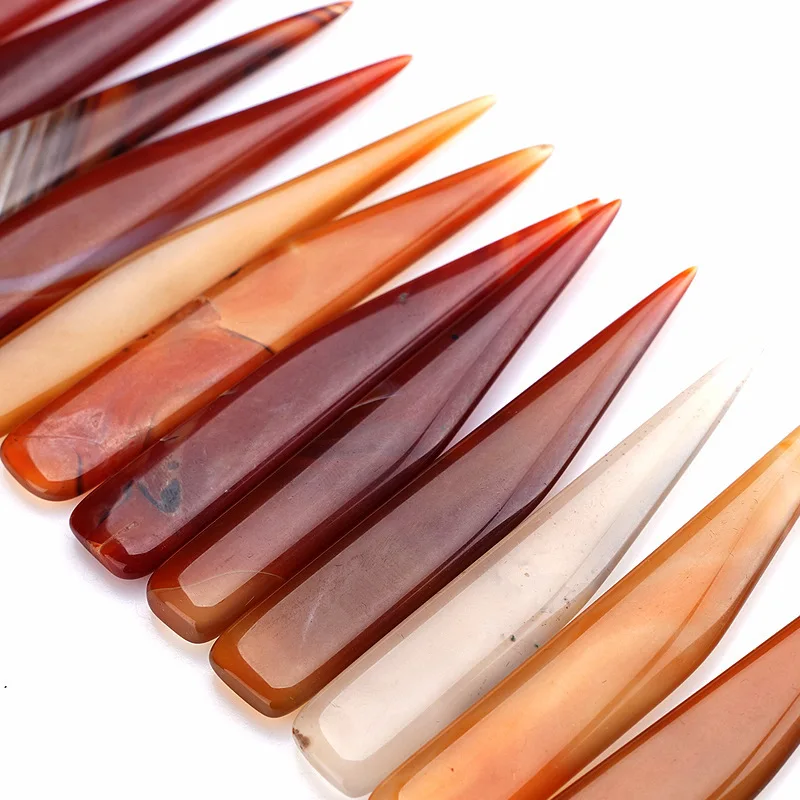 Natural Agate To Rub Leather Edge For Scoring Folding Creasing Paper Leathercrafts DIY Handmade Leather Tool Accessory