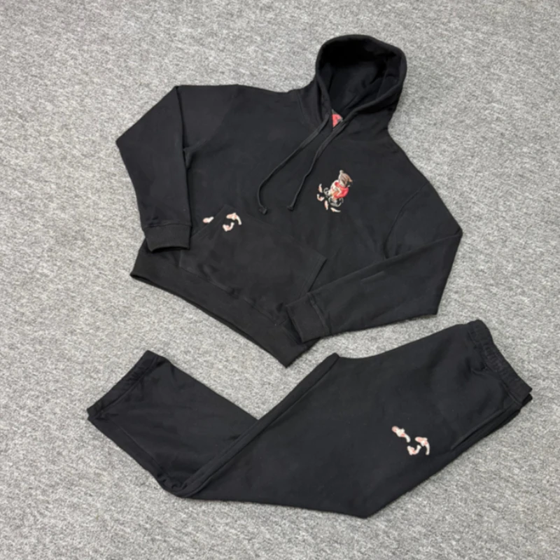

New Arrivals Derschutze Hoodie High Quality Men Women Retro Embroidery Pattern Pullover Streetwear Brand Tracksuit