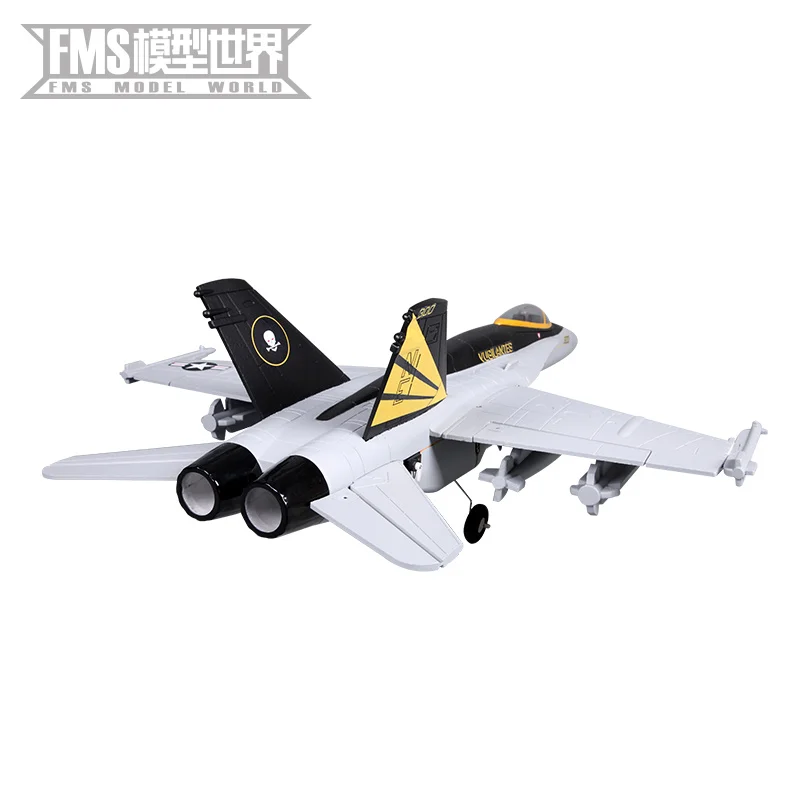 FMS 64MM F18 V2 Professional Upgrade EPO Grey Ducted Aircraft Remote Control Model Aircraft Fighter Adult Games Toy Gift