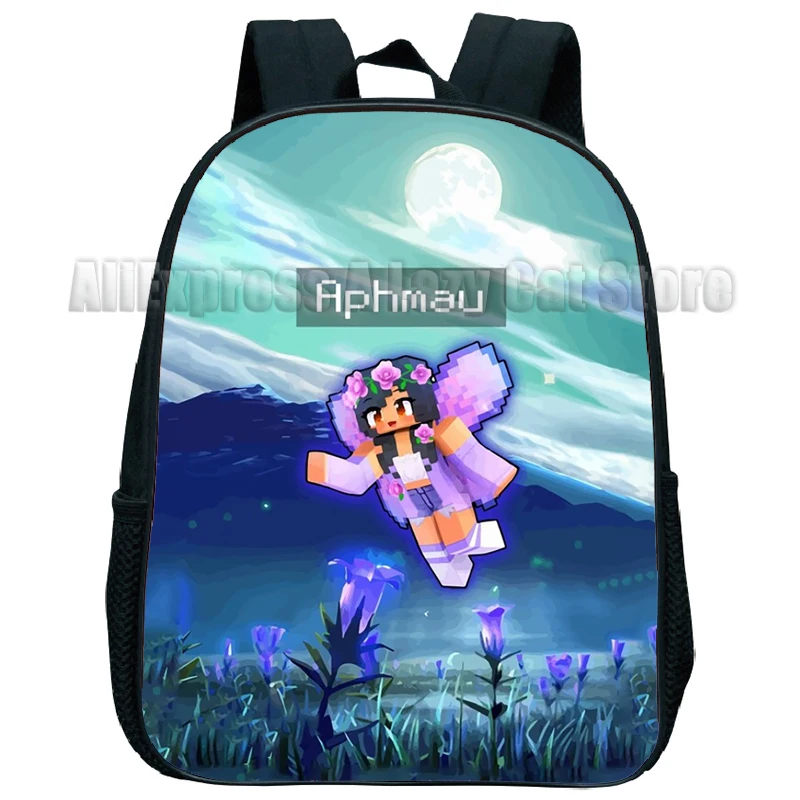 Aphmau Meows Cat Cartoon Backpack Baby Boys Girls Donut Cat Aphmau Meows Cat Children Schoolbag Kindergarten Kids Toys