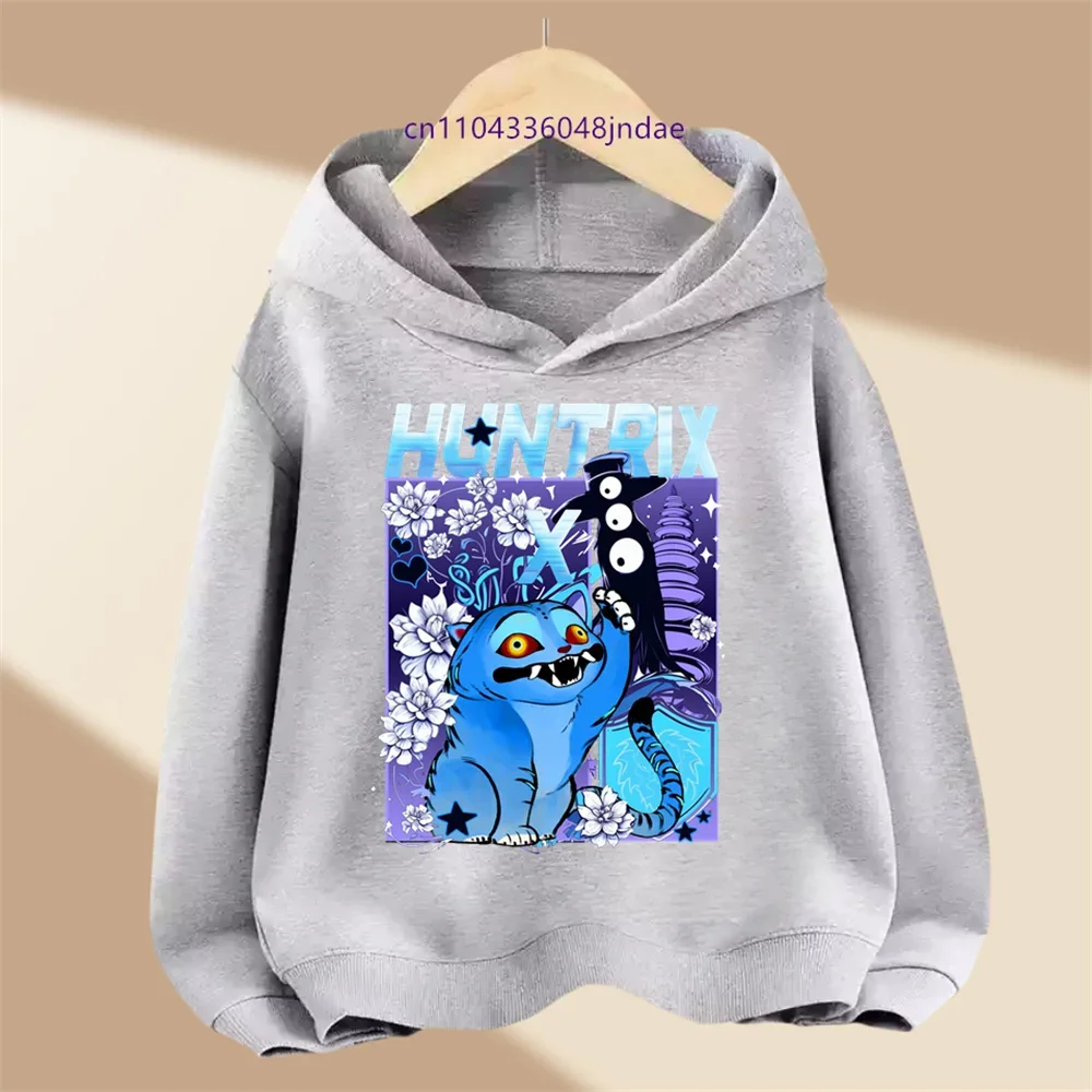 

KPop Devil Hunter Girls Boys' Hoodies Fashionable Korean Wave Y2K Casual Sweaters Winter Children's Clothes