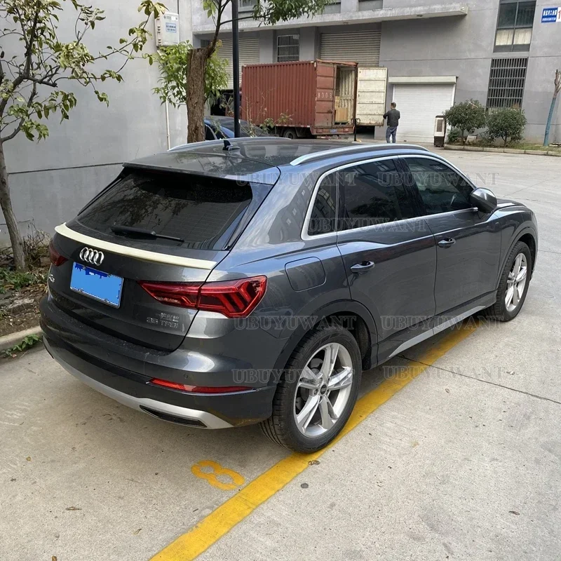 Use For Audi Q3 2019 2020 2021 2022 V STYLE Year High Quality ABS Plastic Rear Wing Roof Rear Box Decorated Spoiler