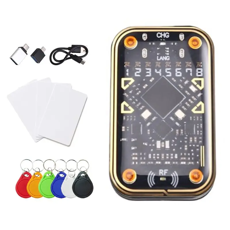 

【BRILLIANT 】RFID-считыватель Chameleon Ultra V2.0 NFC Дубликатор + 6XCUID 4XUID Брелок 125 кГц 13,56 МГц Декодирование карт RFID Ultimate Emu