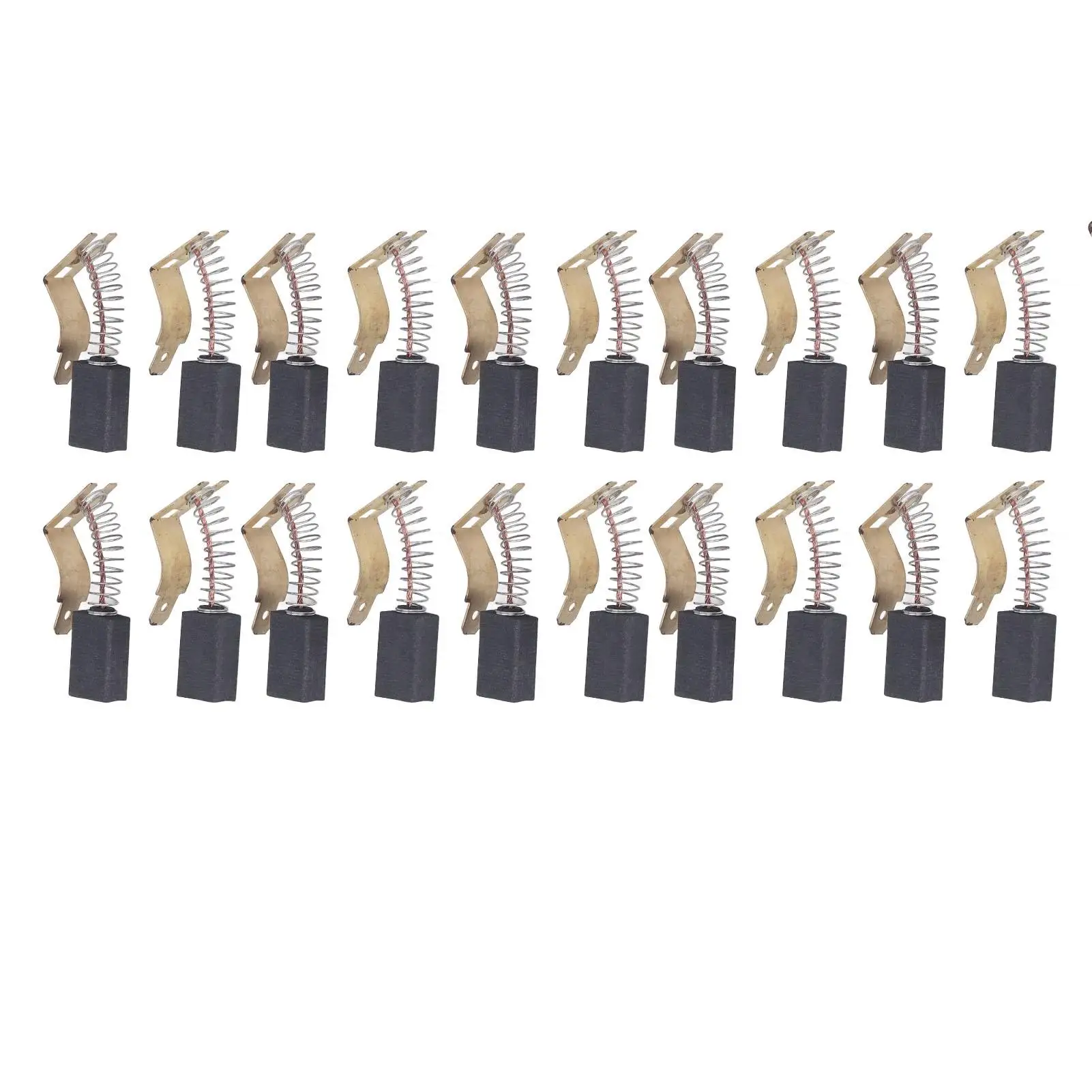 

20Pcs Electric Tool Carbon Brush Set for Hand Drill Angle Grinder Durable Copper Replacement Parts