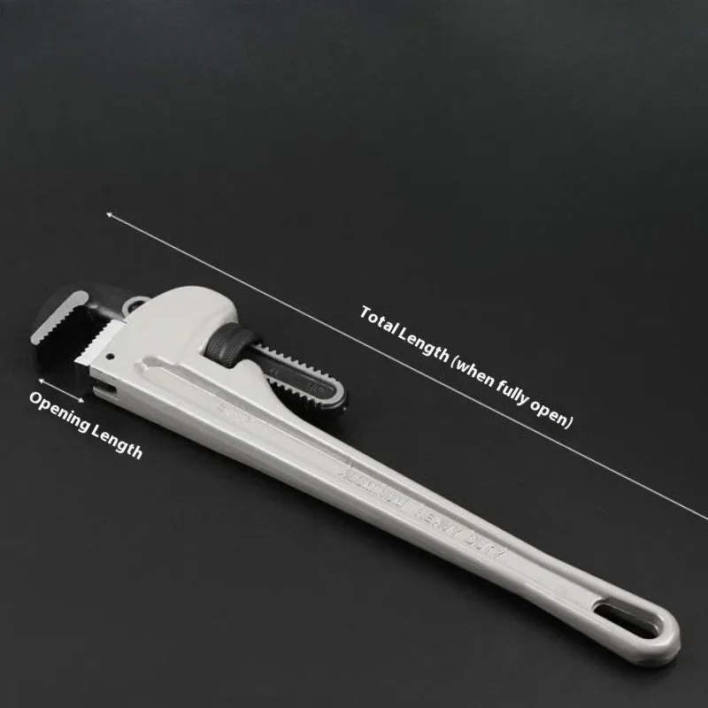 JUSTINLAU 1 Stück Multifunktionaler Verstellbarer Adlerhals-Rohrzange mit Aluminiumlegierungsgriff, Hochleistungs-Rohrzange, Handwerkzeug – Detail 3