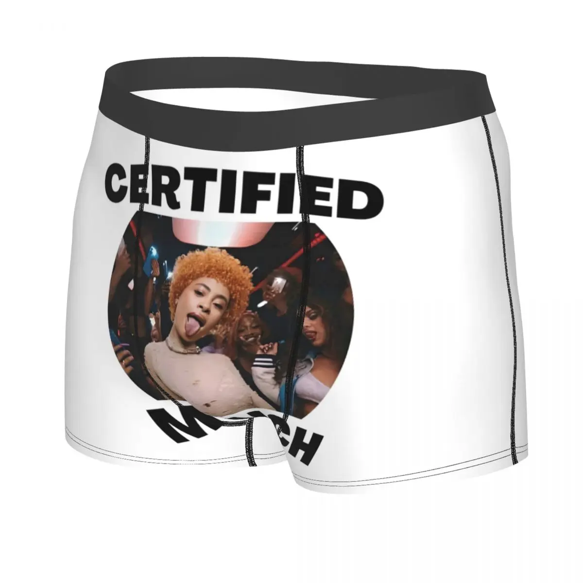 Custom Ice Spice Hiphop Music Rap Munch Boxers Shorts Men Briefs Underwear Fashion Underpants