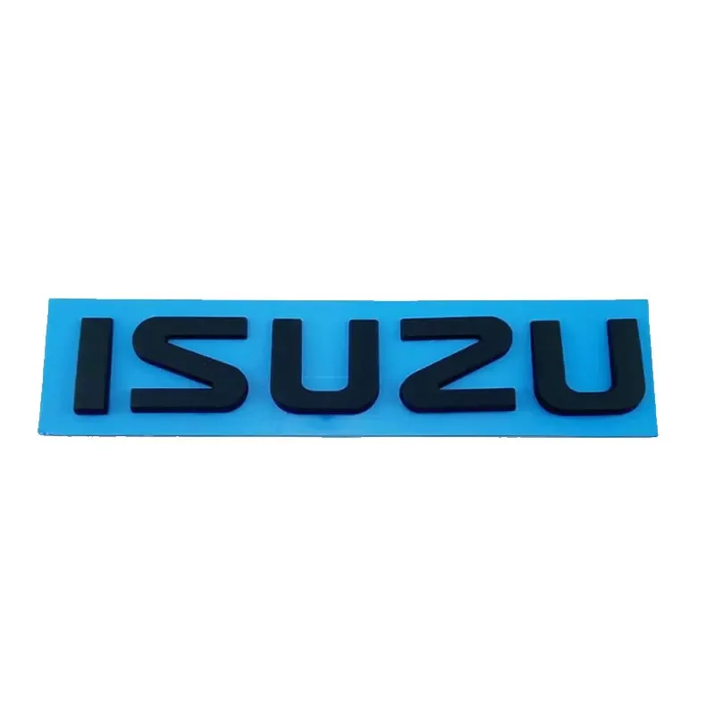 ISUZU letter emblem front badge Car stickers for ISUZU D-MAX  I II WFR VAN NFR ATV TROOPER 100P 600P head logo refit accessories