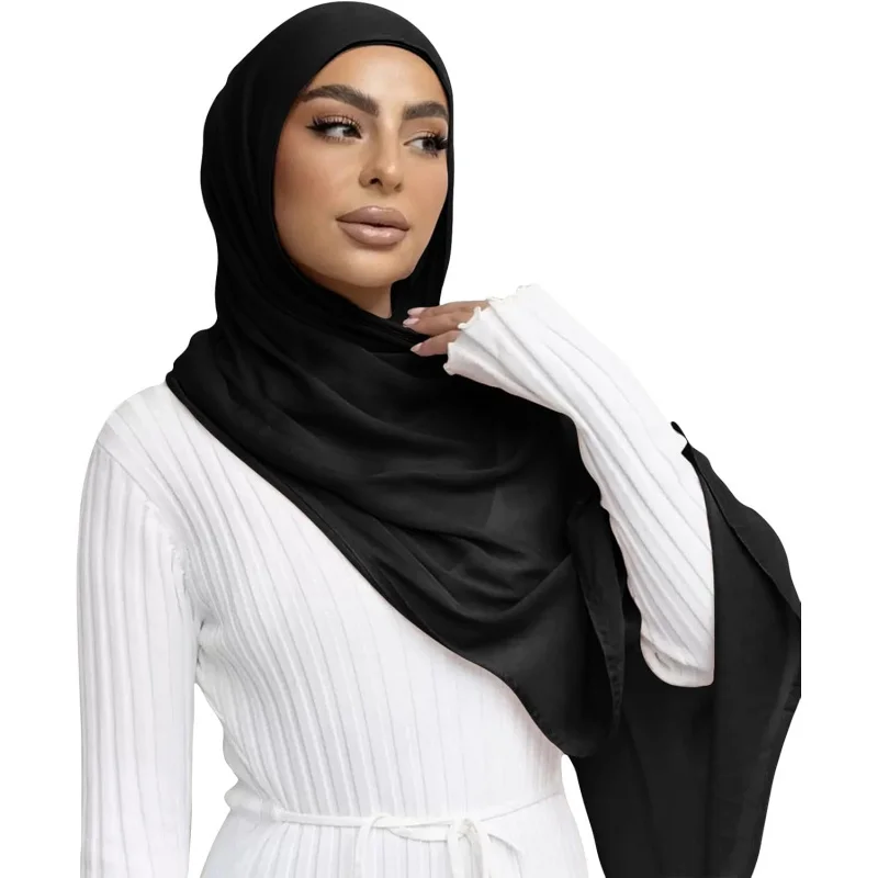 

Viscose Hijab Scarf for Women Muslim Cotton Jersey Hijab Fashion Long Scarf Shawls
