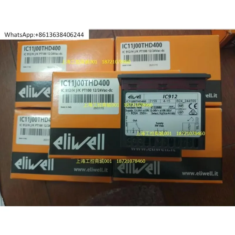 IC912/H, PT100, 12-24V Thermostat ELIWELL, IC11J00THD400 Thermostat
