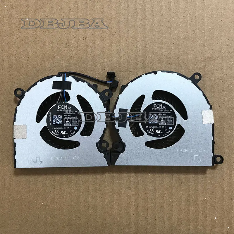 CPU+GPU Cooling Fan For HP Engage One Pro AIO C5900E L89677-001 L89678-001 6033B0086701 DFS2009121K0T FMBR DFS2400121K0T FMBQ