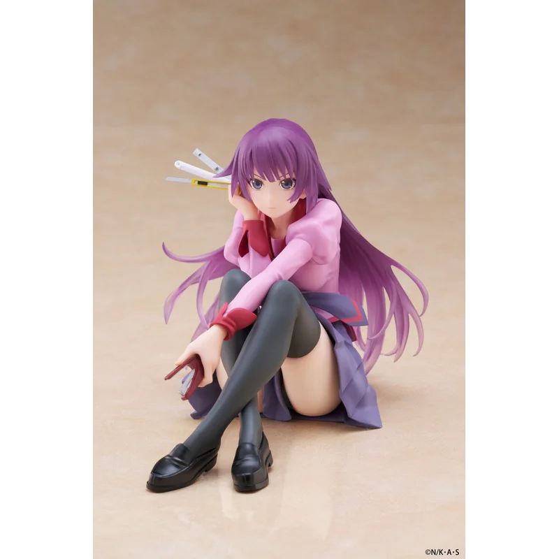 재고 있음 오리지널 TAITO 데스크탑 귀여운 모노 가타리 시리즈 센죠 가하라 히타기 애니메이션 피규어 액션 13Cm PVC 컬렉션 모델 완구