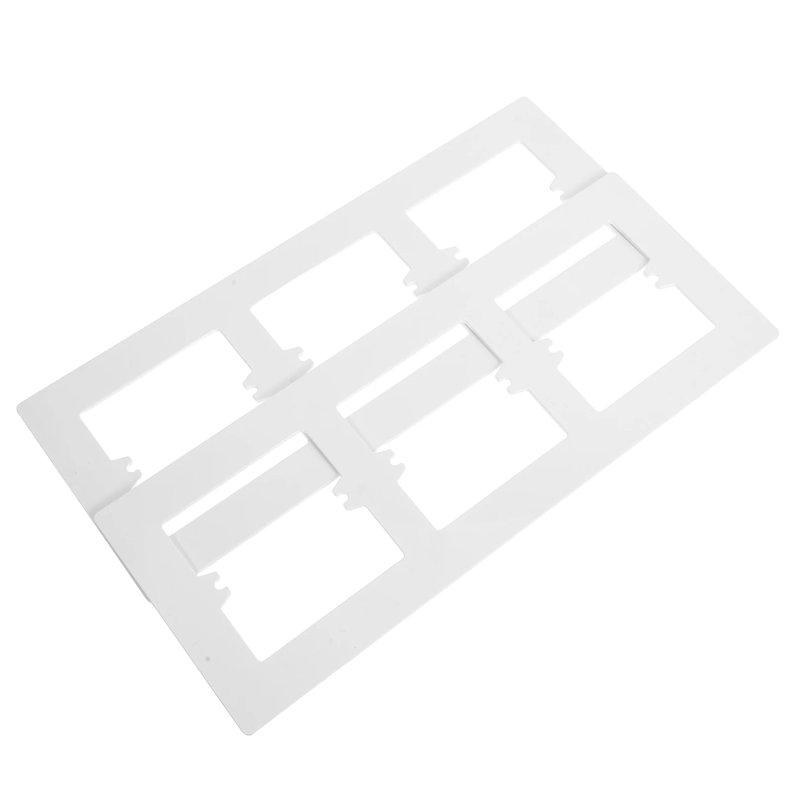 

Socket Panels 2Pcs White Outlet Covers Rocker Wall Plates Blank Sticker Seamless Gaps Cover Plate Electric Door