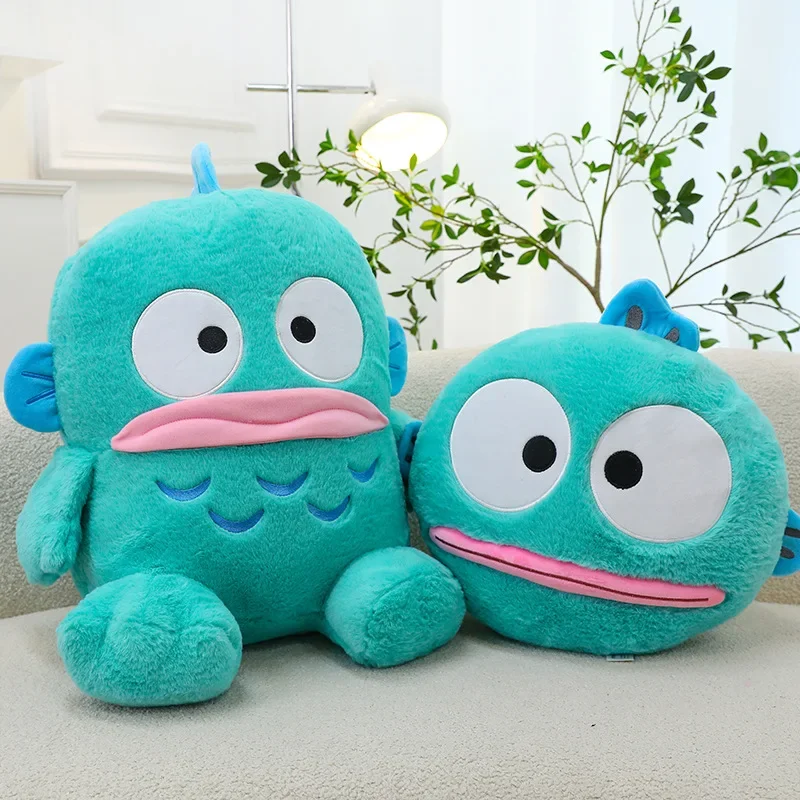 Kawaii Sanrio Hangyodon Plush Anime Plush Doll Stuffed Toys Halloween Decoration Sofa Backrest Cushionthrow Pillow Girls Gifts