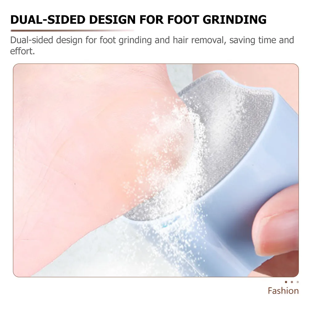 

2Pcs Foot Grinder Hair Eraser Manual Trimmer Purple Design Exfoliation Tool Women Leg Back Hair Removal ABS Material