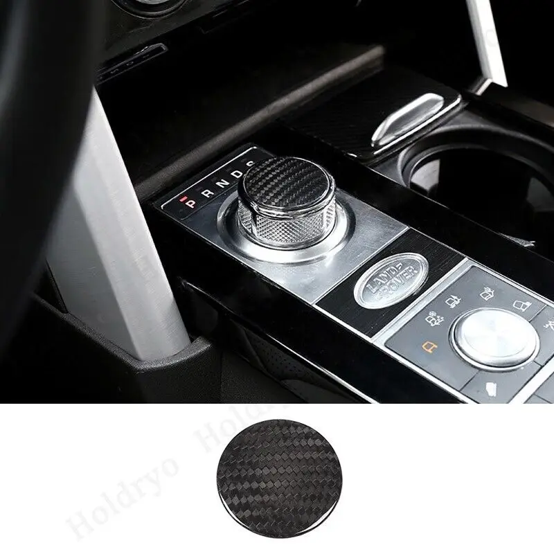 

Real Dry Carbon Fiber Auto Gear Shift Knob Trim Cover For Jaguar F-PACE/XE/XEL/XF/XFL