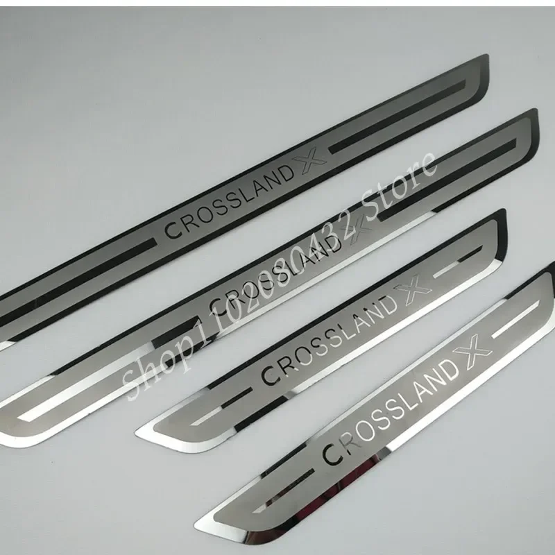 For Opel Vauxhall CROSSLAND X 2017-2020 2021 Scuff Plate/Door Sill Door Sill Scuff Plate Welcome Pedal Car Styling Accessories