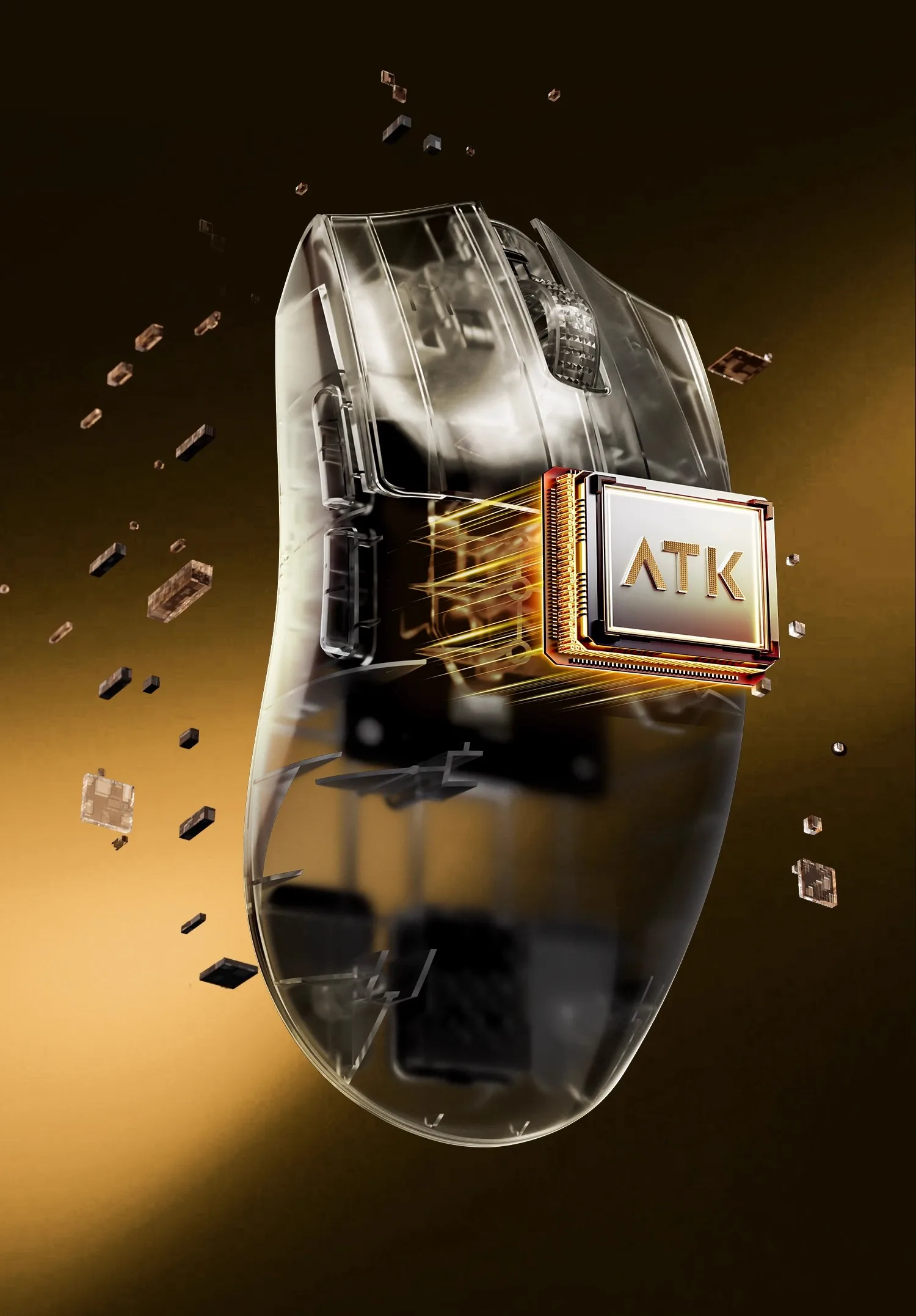 Nuevo Ratón Inalámbrico para Juegos ATK BlazingSky X1V2/X1 Air, Doble Frecuencia de Sondeo de 8K, PAW3955 Master, Ligero, Ergonómico, para FPS y Esports 3