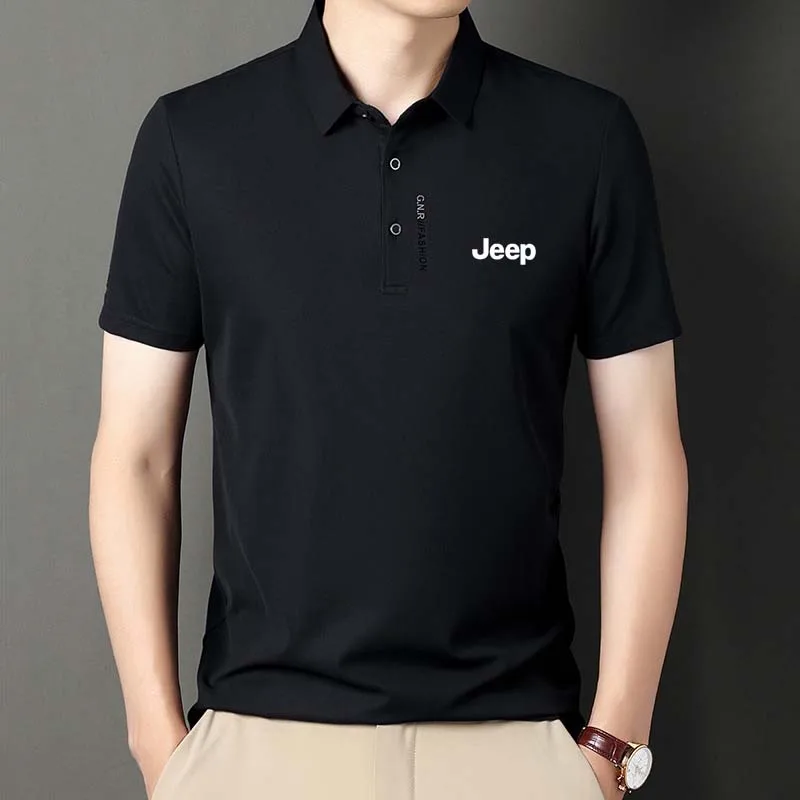 JEEP SPIRIT Jeep Men's Refrigerator Fashion Casual Half-sleeved Ttee