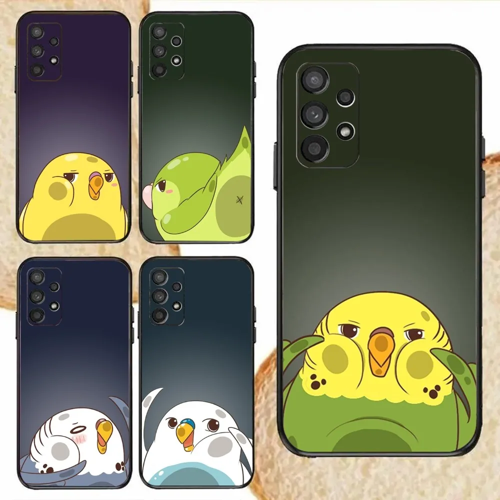 Chubby Cockatiels Parrotlets Parrot Phone Case For Samsung Galaxy S24,S20,S21,S22,S23,Fe,Lite,Plus,Ultra,Note Shell