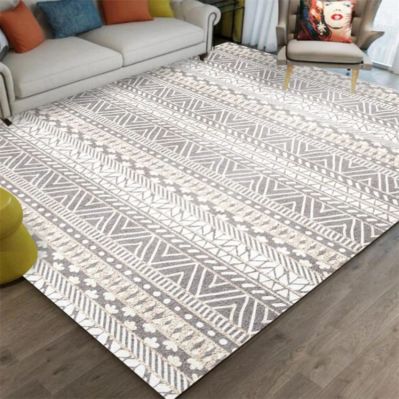 Morocco Style Carpet Livign Room Anti Slip Home Decoration Bedroom Large Area Nordic Rugs Tables Floor Mats Washable Lounge Rug