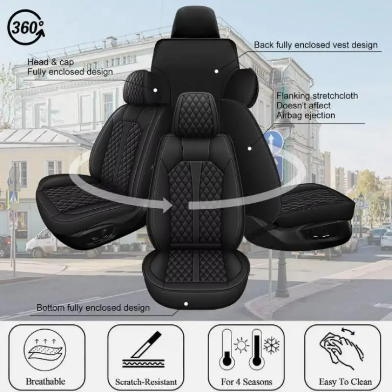 

Car perch Covers Full Set For Kia K5 2021-2025 PU Leather Car perch Cushions Vehical Cover Full Surrounded Protector Pad
