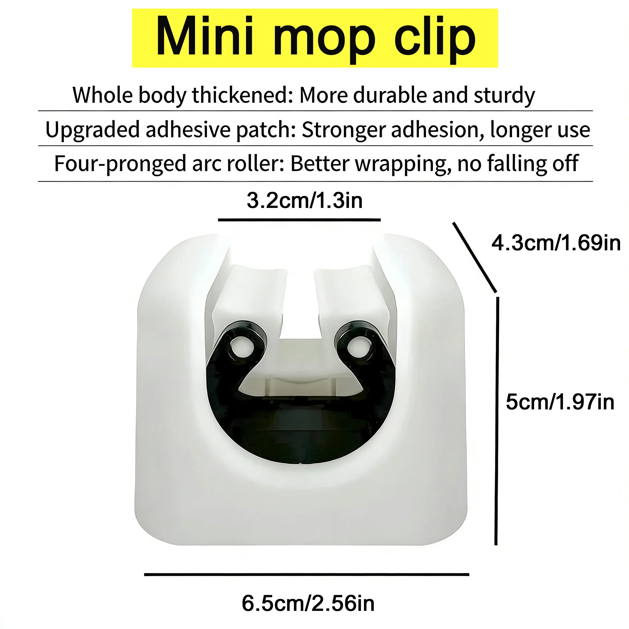 Household Rack Mop Clip Broom Holder Wall Mount Storage Mop Organizer Holder Hanger Storage Rack Seamless Mop Clip Hook