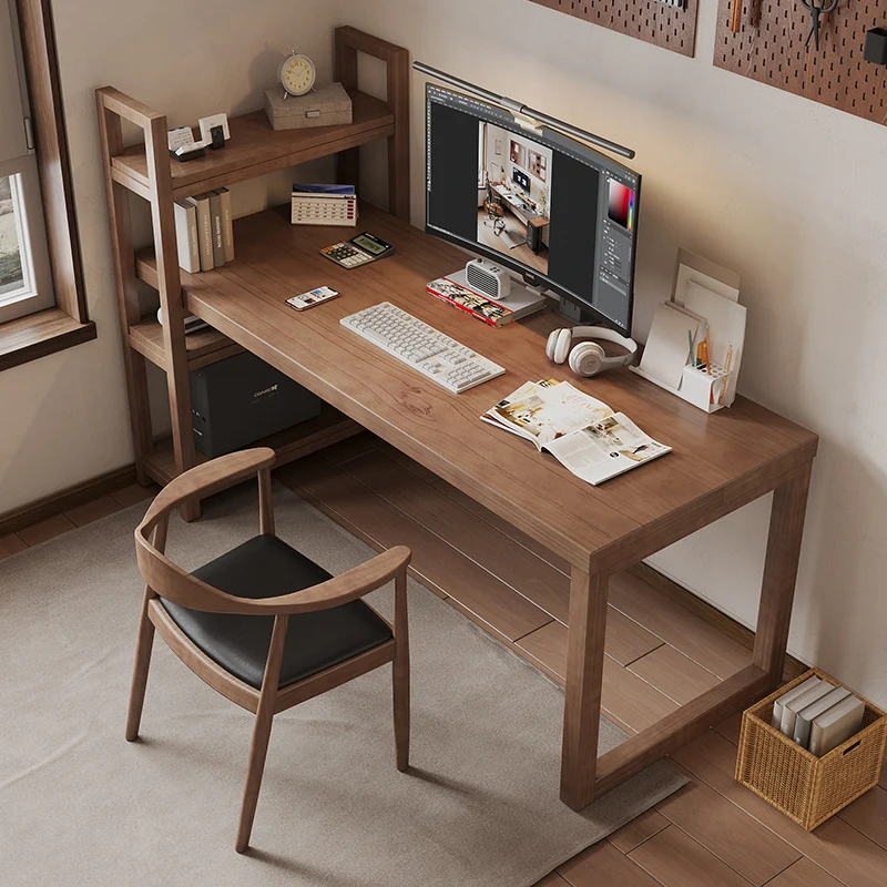 

Стол из цельного дерева, простой современный домашний рабочий стол, компьютерный стол, длинный стол, верстак, учебный стол