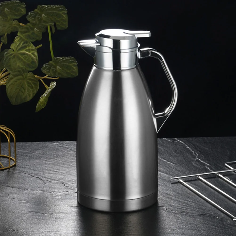 

Stainless Steel Insulated Water Bottle Large Capacity Vacuum Jug Double Walled Hot Coffee Pot Household Winter Sealing Portable