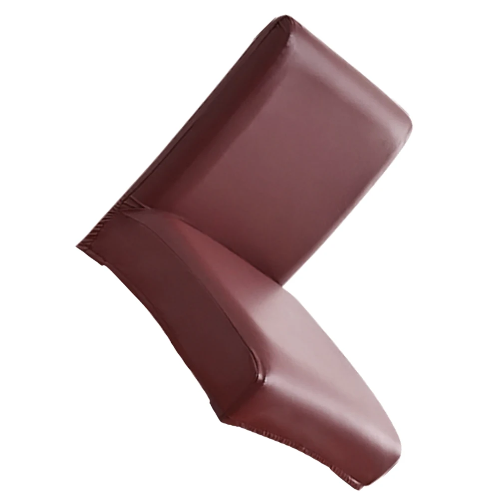 

Waterproof Chair Covers for Dining Table Brown High Back Stretch Elastic Chair Protector Comfortable Sitting Feeling