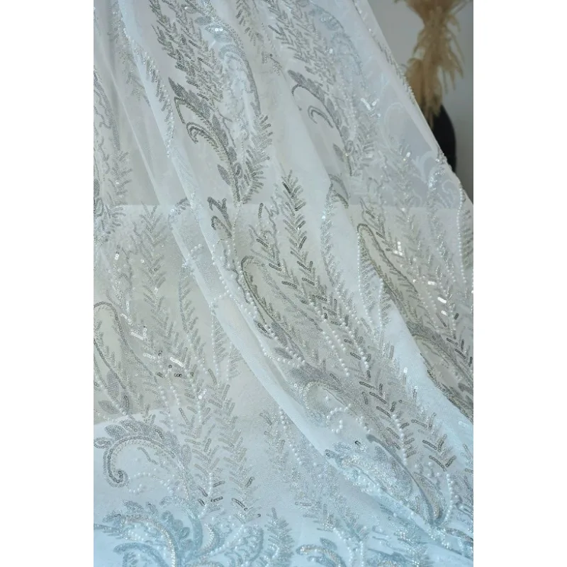 French Embroidery Light Luxury Romantic Light-impermeable Window Screen Living Room Bedroom Balcony Curtain