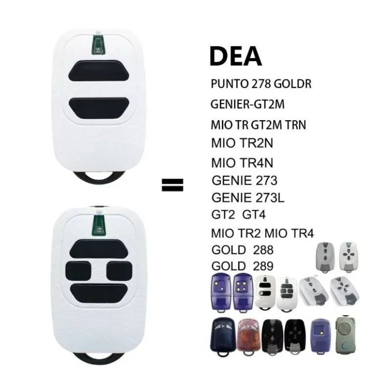 1/2/3/5/10Pcs Dea Gti2 Gti4 Remote Control 433Mhz Dea Command Garage Fixed Rolling Code 433.92Mhz Gate Door Opener Transmitter