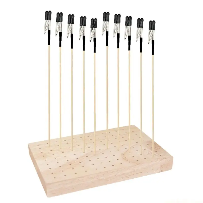 Wooden Model Painting Support Set For Handmade Creations And Models Adjustable Clamp Option And Smooth Base